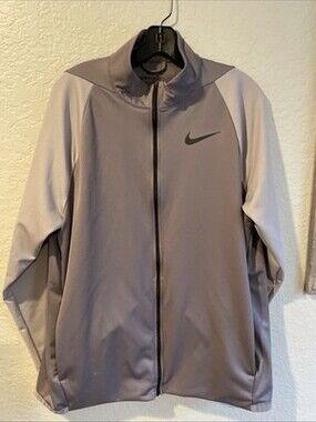 Nike Grey Jacket Mens Size Large Lightweight Athletic Sportswear